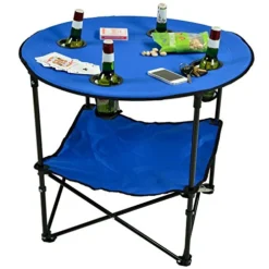 Picnic At Ascot Canvas Travel Folding Table, Royal Blue -Amazon Basics Furniture Shop 51dvxEh4RDL