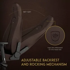 Noblechairs ICON Gaming Chair And Office Chair With Lumbar Support, PU Hybrid Leather, Java Edition -Amazon Basics Furniture Shop 51edwer5qTL