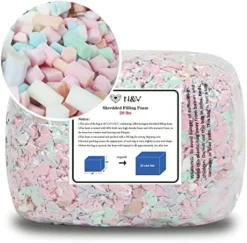 N&V Shredded Foam Filling Bean Bag Refill Safe And Healthy High Density Foam Odorless And Allergen Free Perfect Stuffing For Bean Bags, Plush, Pillows, Dog Beds, Cushions And Crafts. (20 Pound) -Amazon Basics Furniture Shop 51fmFvCEEeL. AC