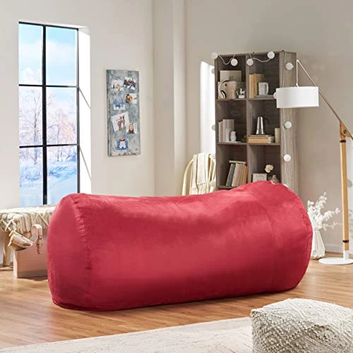 Christopher Knight Home CKH Suede Bean Bag, 8', Chinese Red 3 Christopher Knight Home CKH Suede Bean Bag, 8', Chinese Red - Image 3