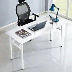 DlandHome 47 Inches Folding Table Computer Desk Portable ActivityTable Conference Table Home Office Desk, Fully Assembled Teak DND-ND5-120TB1 -Amazon Basics Furniture Shop 51gswfIxEYL. AC