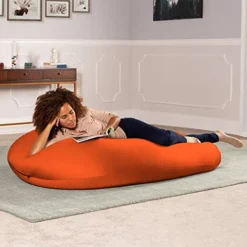 Jaxx Nimbus Spandex Bean Bag Chair For Adults-Furniture For Rec, Family Rooms And More, Large, Orange 8 Jaxx Nimbus Spandex Bean Bag Chair For Adults-Furniture For Rec, Family Rooms And More, Large, Orange -Amazon Basics Furniture Shop 51ipfmPKO8L