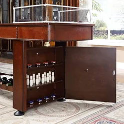 JFF Shuffleboard Table – Luxury Gaming Board With Playing Accessories – Gameroom Furniture – 274Cm Wood Game Table -Amazon Basics Furniture Shop 51kziQcIQBS