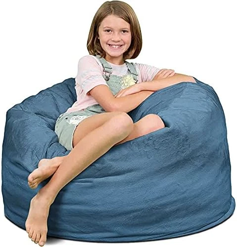 ULTIMATE SACK 3000 (3 Ft.) Bean Bag Chair Cover In Multiple Colors: Cover ONLY. (3000, Black Suede) 12 ULTIMATE SACK 3000 (3 Ft.) Bean Bag Chair Cover In Multiple Colors: Cover ONLY. (3000, Black Suede) - Image 12