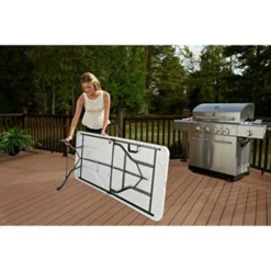 Mainstays 6' Centerfold Folding Table, White Or Black (Black) -Amazon Basics Furniture Shop 51my33cl9yL