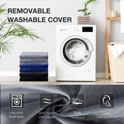 WhatsBedding [Removable Outer Cover] 3 Ft Bean Bag Chairs For Adults With Filling,Stuffed Memory Foam Bean Bags With Filler,Soft Velvet Bean Bag Furniture For Teens,Machine Washble,3 Foot,Dark Gray -Amazon Basics Furniture Shop 51n3CmBQ4mL