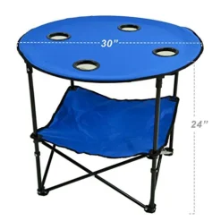 Picnic At Ascot Canvas Travel Folding Table, Royal Blue -Amazon Basics Furniture Shop 51n8GkKmS3L