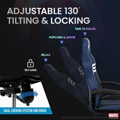 Marvel Avengers Gaming Chair Office High Back Computer PU Leather Desk Chair PC Racing Executive Ergonomic Adjustable Swivel Task Chair Headrest And Lumbar Support (Captain America, Blue) 9 Marvel Avengers Gaming Chair Office High Back Computer PU Leather Desk Chair PC Racing Executive Ergonomic Adjustable Swivel Task Chair Headrest And Lumbar Support (Captain America, Blue) -Amazon Basics Furniture Shop 51nRXY1UWJL