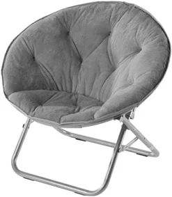 Urban Shop Faux Fur Saucer Chair With Metal Frame, One Size, Blush -Amazon Basics Furniture Shop 51nYoqmTKvL. AC