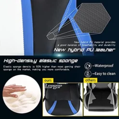 JOYFLY Gaming Chair, Gamer Chair For Adults Teens Silla Gamer Computer Chair Racing Ergonomic PC Office Chair （Blue） -Amazon Basics Furniture Shop 51oCPUflJJL