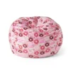 Christopher Knight Home Jerome Modern 3 Foot Fabric Bean Bag, Donut Print And Pink