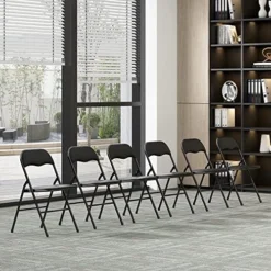 JAXPETY 10 Pack Plastic Folding Chair Foldable Chairs For Outdoor Indoor Commercial Events Wedding Party Chairs With Padded Seat, Black 16 JAXPETY 10 Pack Plastic Folding Chair Foldable Chairs For Outdoor Indoor Commercial Events Wedding Party Chairs With Padded Seat, Black -Amazon Basics Furniture Shop 51qzUTaeVXL. AC