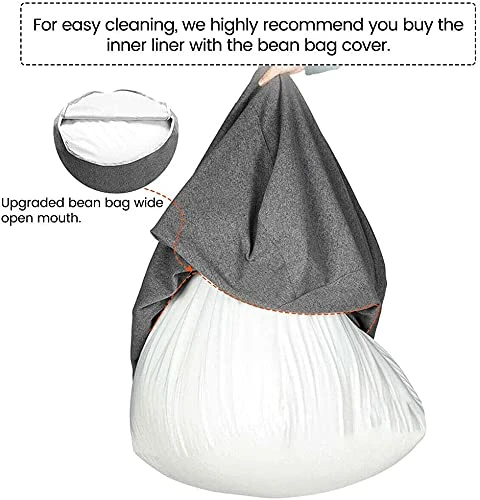 TJOUL Scorpiuse Bean Bag Inner Liner, Easy Cleaning Bean Bag Insert Replacement Cover For Bean Bag Chair, Zipper Opening No Filler (M-31.5"X35.5") 1 TJOUL Scorpiuse Bean Bag Inner Liner, Easy Cleaning Bean Bag Insert Replacement Cover For Bean Bag Chair, Zipper Opening No Filler (M-31.5"X35.5")