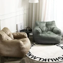 N&V Bean Bag Chair Giant High-Density Foam Filling Sofa For Teens, Adults To Gaming, Reading, And Watching TV -Amazon Basics Furniture Shop 51vLgO5nm9L