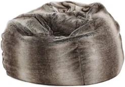 Christopher Knight Home Glendon Modern 3 Foot Faux Fur Bean Bag Cover (Only Skin), Black And White -Amazon Basics Furniture Shop 51vdYmOIxUL. AC
