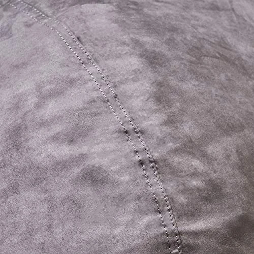 Great Deal Furniture Haley 6 Ft Faux Suede Microfiber Bean Bag (Charcoal) 7 Great Deal Furniture Haley 6 Ft Faux Suede Microfiber Bean Bag (Charcoal) - Image 7