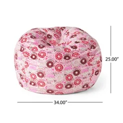 Christopher Knight Home Jerome Modern 3 Foot Fabric Bean Bag, Donut Print And Pink 6 Christopher Knight Home Jerome Modern 3 Foot Fabric Bean Bag, Donut Print And Pink -Amazon Basics Furniture Shop 51wb7SAPSbL