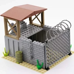 JoySeed Military Guard House Building Set WW2 War Scene Building Blocks Set War Battle Scene Compatible With Lego Architecture House