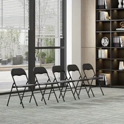 JAXPETY 10 Pack Plastic Folding Chair Foldable Chairs For Outdoor Indoor Commercial Events Wedding Party Chairs With Padded Seat, Black 17 JAXPETY 10 Pack Plastic Folding Chair Foldable Chairs For Outdoor Indoor Commercial Events Wedding Party Chairs With Padded Seat, Black -Amazon Basics Furniture Shop 51wliXOhZbL. AC