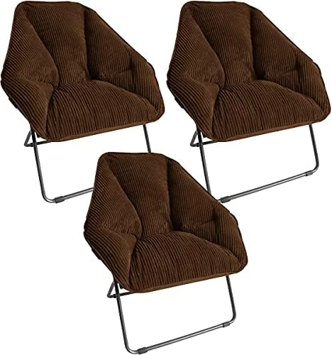 Zenithen Limited Hexagon Folding Dish Chair, Gray Corduroy - Pack Of 1 10 Zenithen Limited Hexagon Folding Dish Chair, Gray Corduroy - Pack Of 1 - Image 10