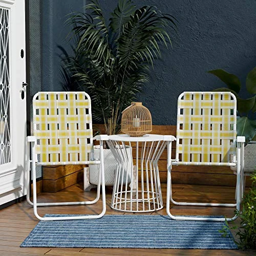 Novogratz Poolside Gossip Collection, Priscilla Folding Chairs, 2-Pack, Yellow 1 Novogratz Poolside Gossip Collection, Priscilla Folding Chairs, 2-Pack, Yellow