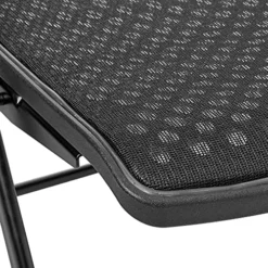 Office Star Deluxe Breathable ProGrid Seat And Back Folding Chair 2-Pack, Black Finish Frame -Amazon Basics Furniture Shop 61mmcvGgB5S